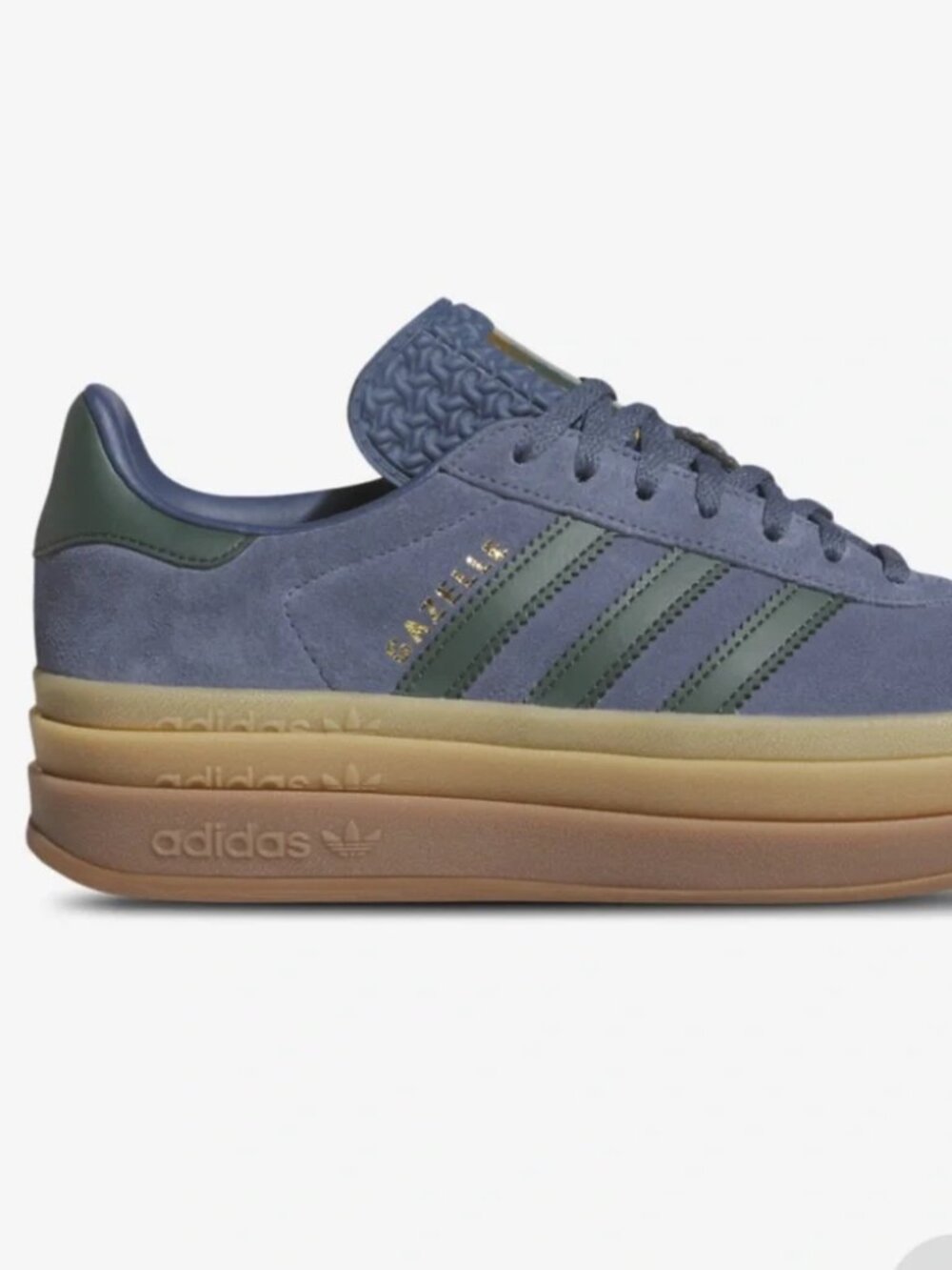 Adidas Originals Womens Gazelle Bold Size 6 Blue & Green